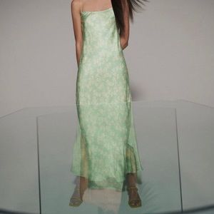 Zara Floral Satin Dress